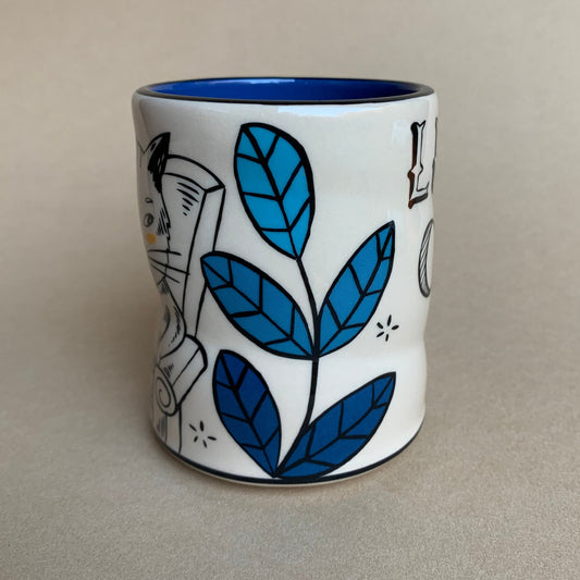 Lucky Cat (With Mouse) Cup - Large - The Regal Find