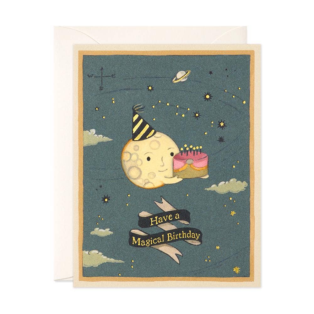 Moon Cake Birthday Greeting Card - The Regal Find