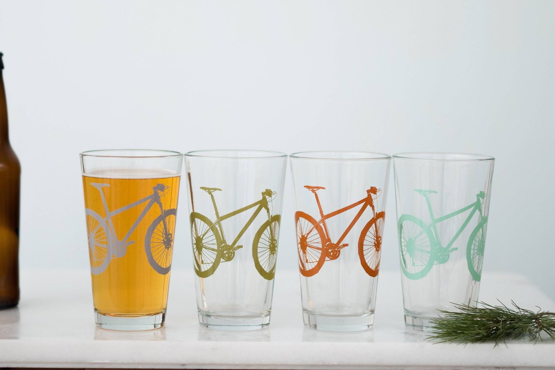 Mountain Bike Pint Glass: Assorted - The Regal Find