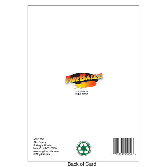 "Shitfacery" - Birthday Card - The Regal Find