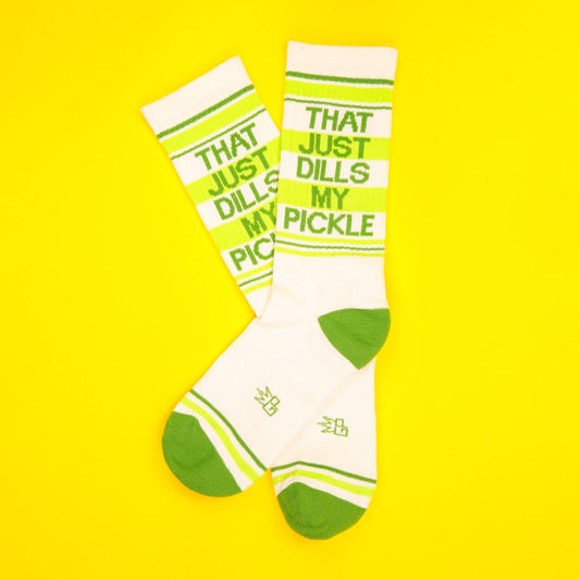 That Just Dills My Pickle Gym Crew Socks - The Regal Find