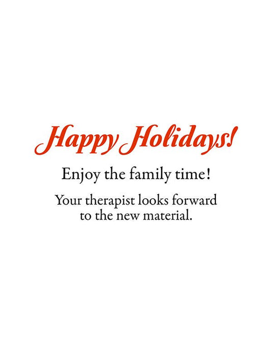 Therapist Holiday Greeting Card - The Regal Find