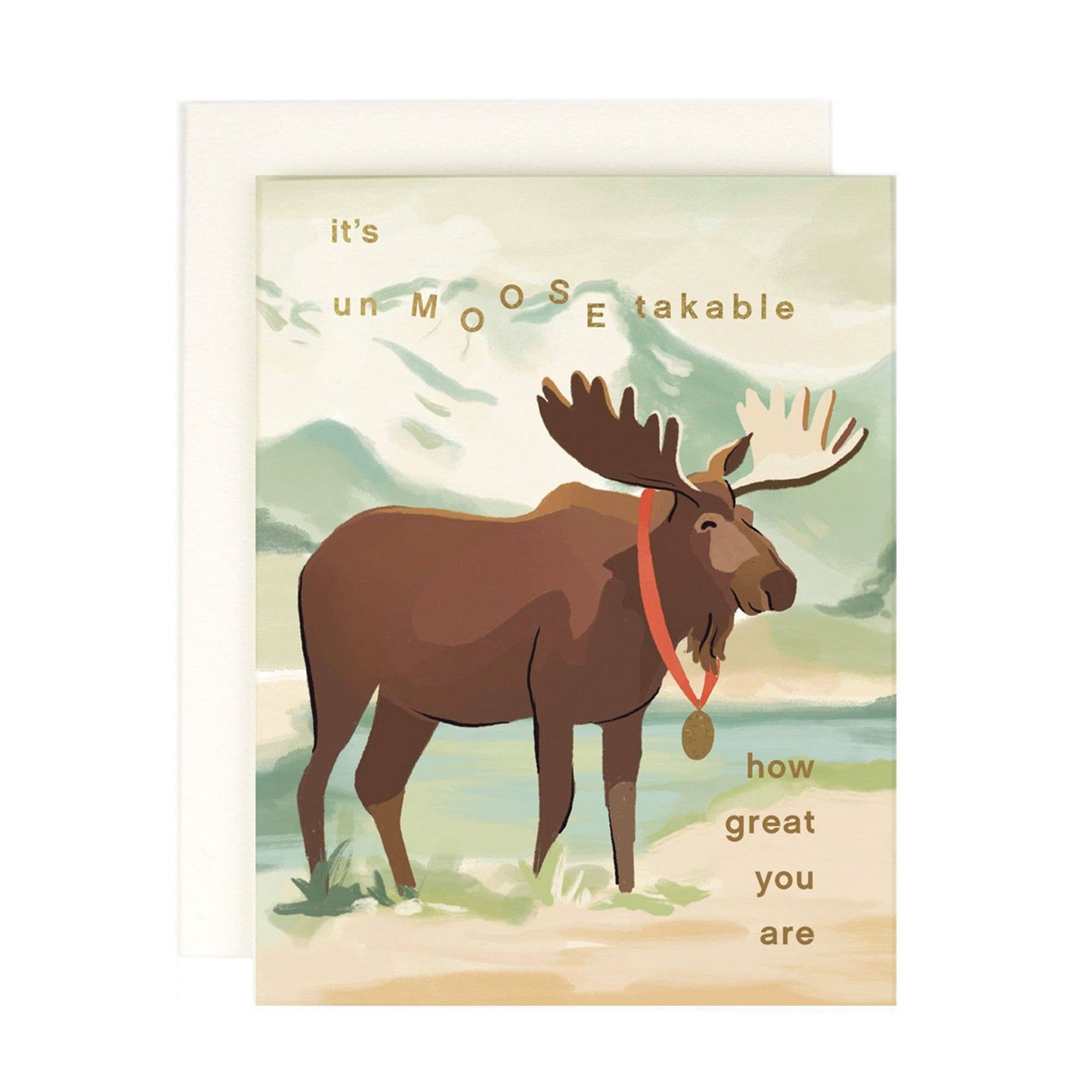 Un MOOSE takable Greeting Card: Single card - The Regal Find