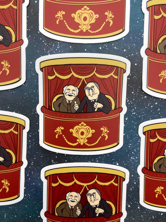 Vinyl Decal - Statler and Waldorf - The Muppets - The Regal Find