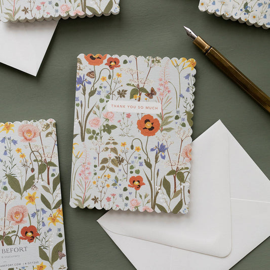 WILD FLOWERS | thank you card - The Regal Find