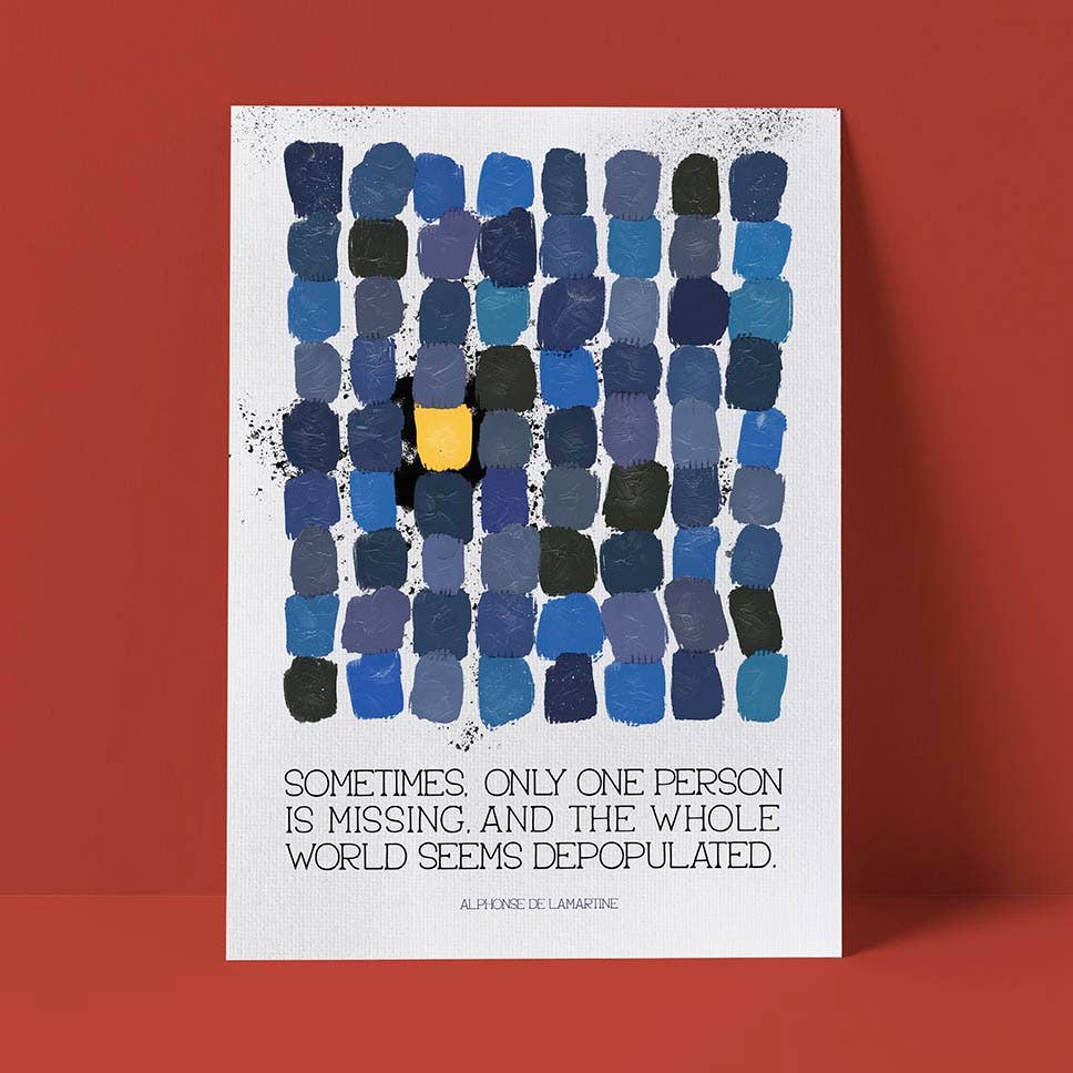 Alphonse de Lamartine Canvas Sympathy Card - The Regal Find