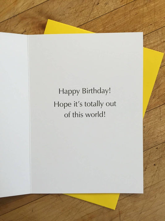 Astro Cat Birthday Card - The Regal Find