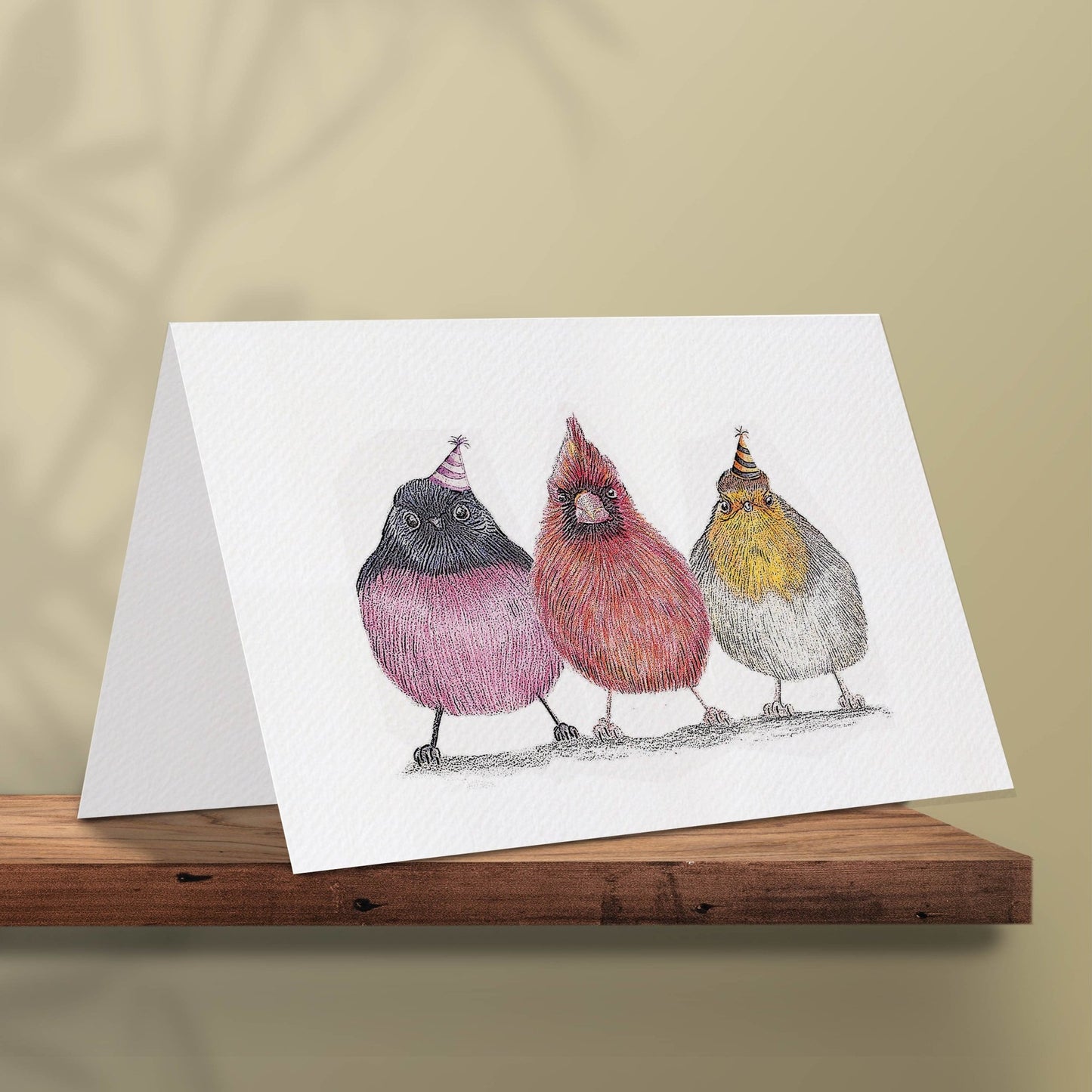 Bird Trio Birthday Card - The Regal Find