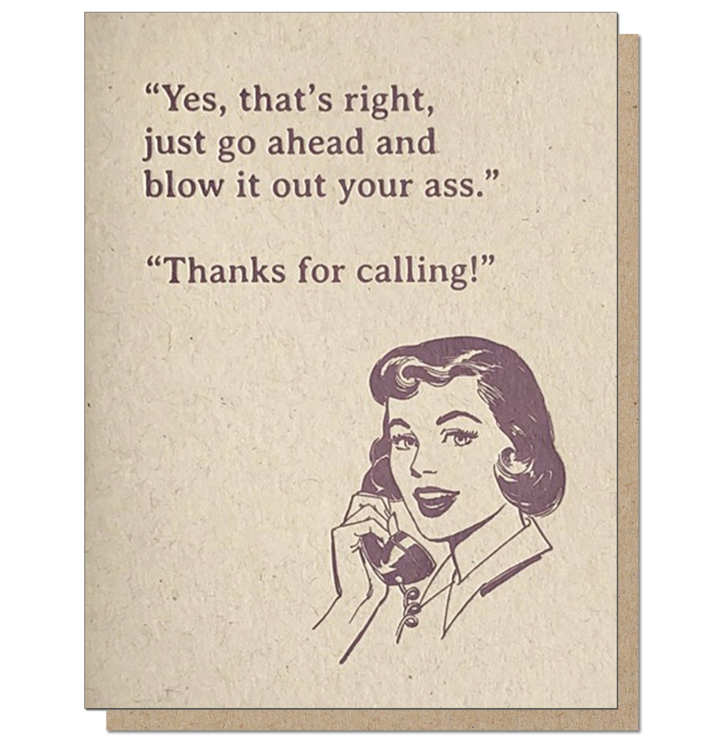 Blow It Out Your Ass Card - The Regal Find