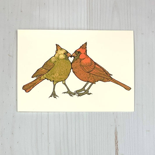 Cardinal Heart 5x7" Notecard - The Regal Find
