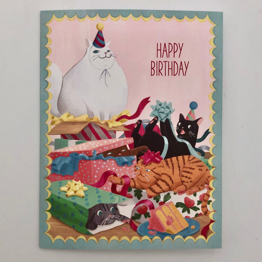 Cat Birthday Party Card - The Regal Find