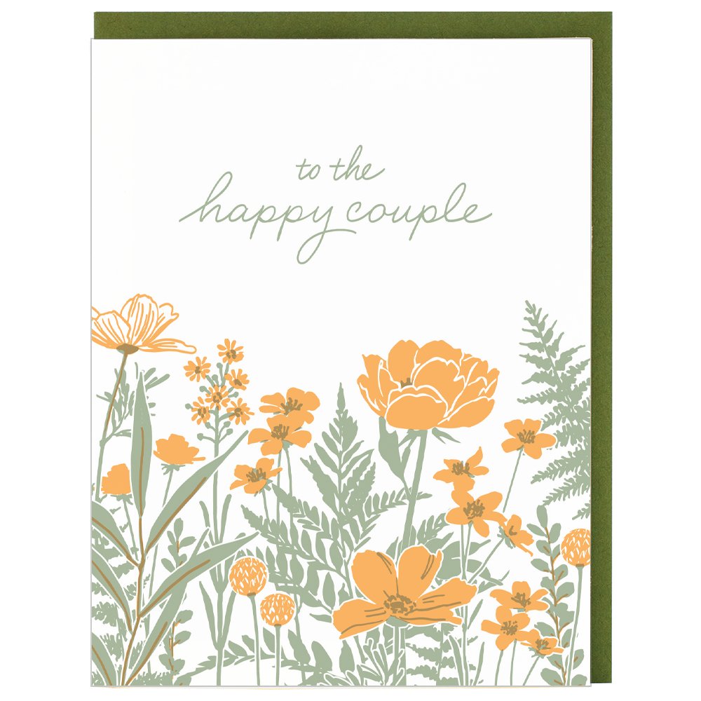 Field of Flowers Wedding Card - The Regal Find