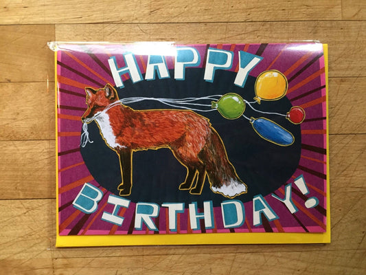 Foxy Birthday Card - The Regal Find