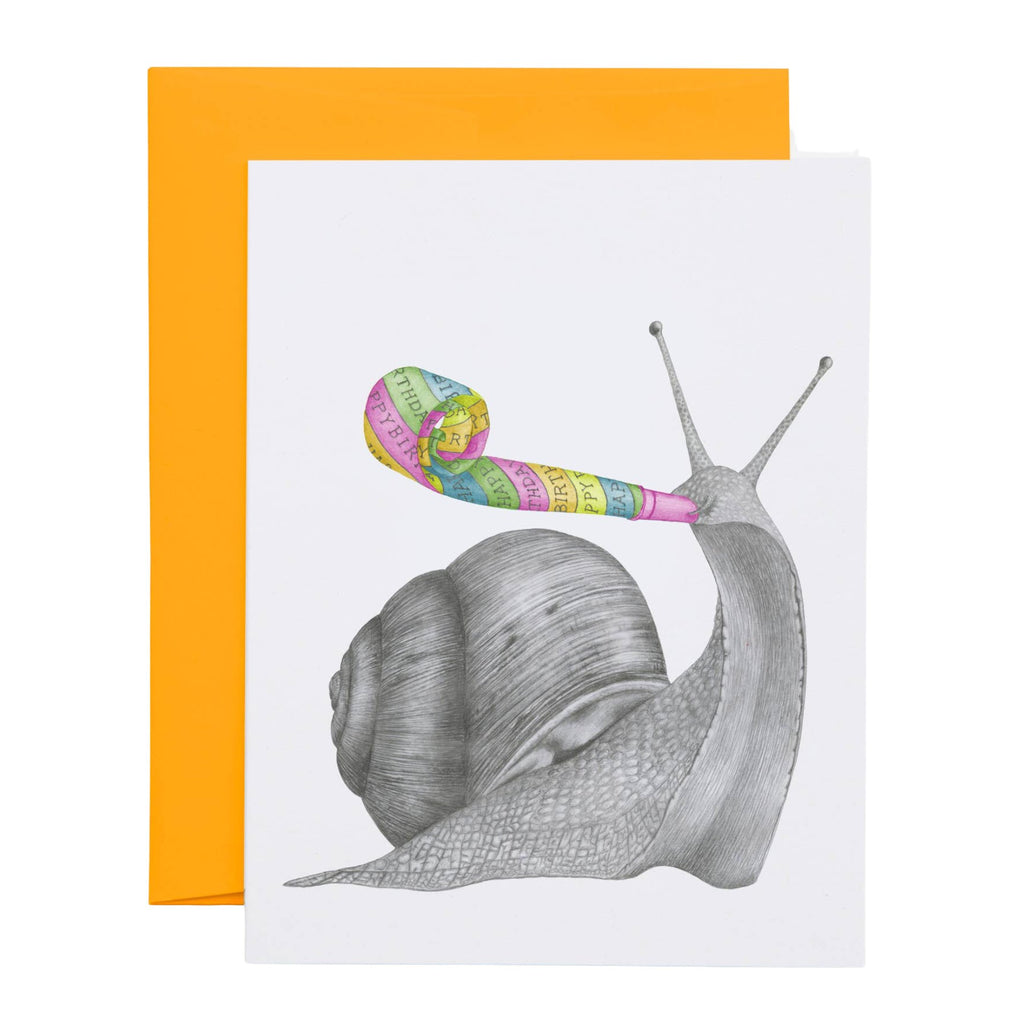 Herbie Homestead Brown Garden Snail Note Card - The Regal Find