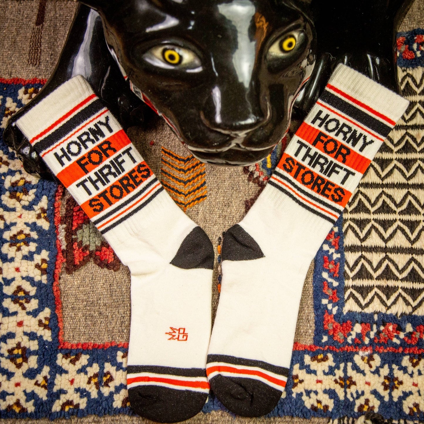 Horny For Thrift Stores Gym Crew Socks - The Regal Find