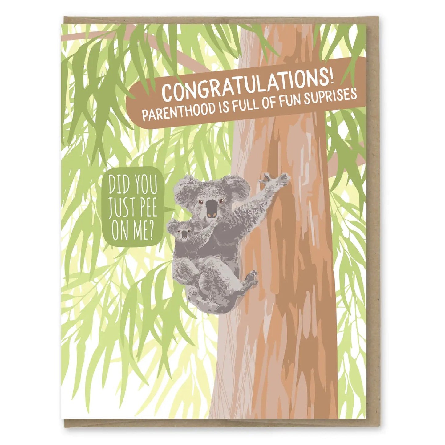 Koala Pee Baby Card - The Regal Find