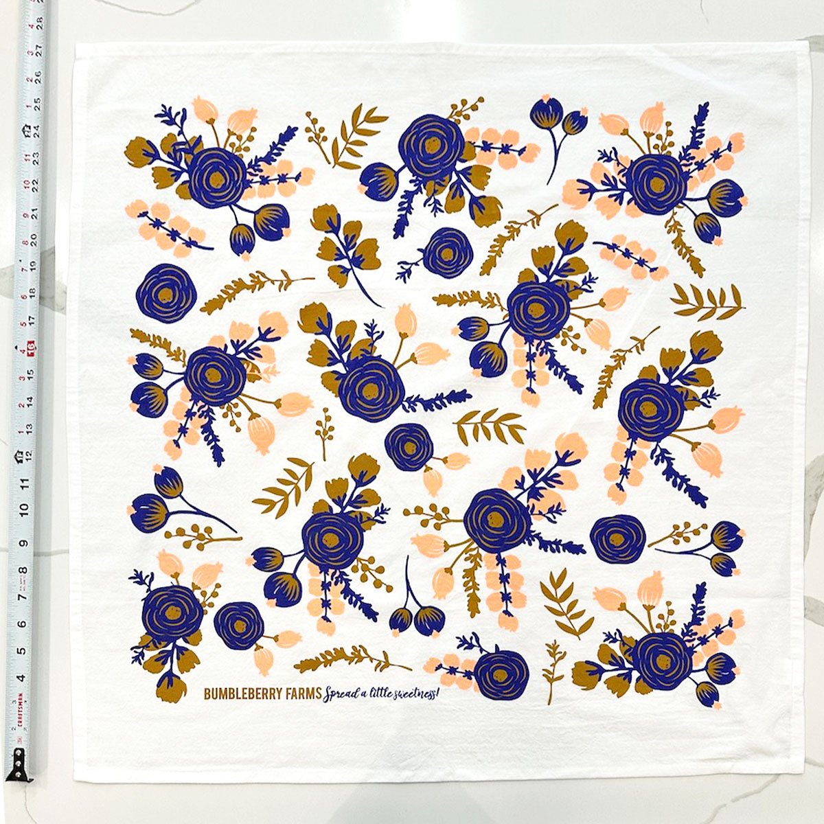 Purple Floral Kitchen Towel - The Regal Find