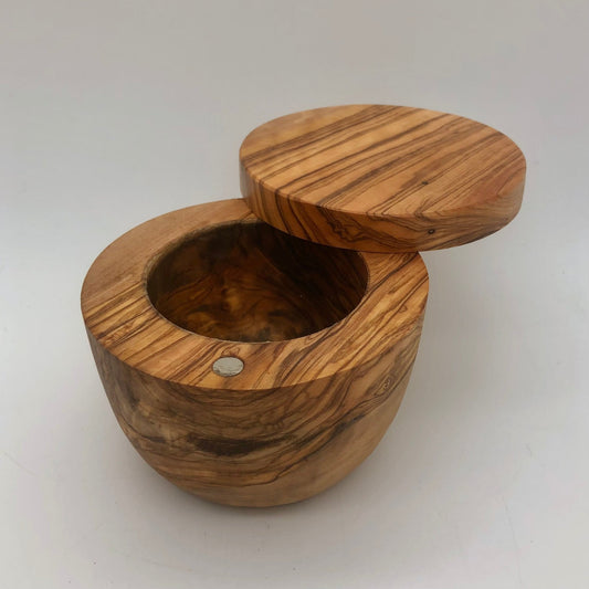 Small Olive Wood Salt Cellar - The Regal Find