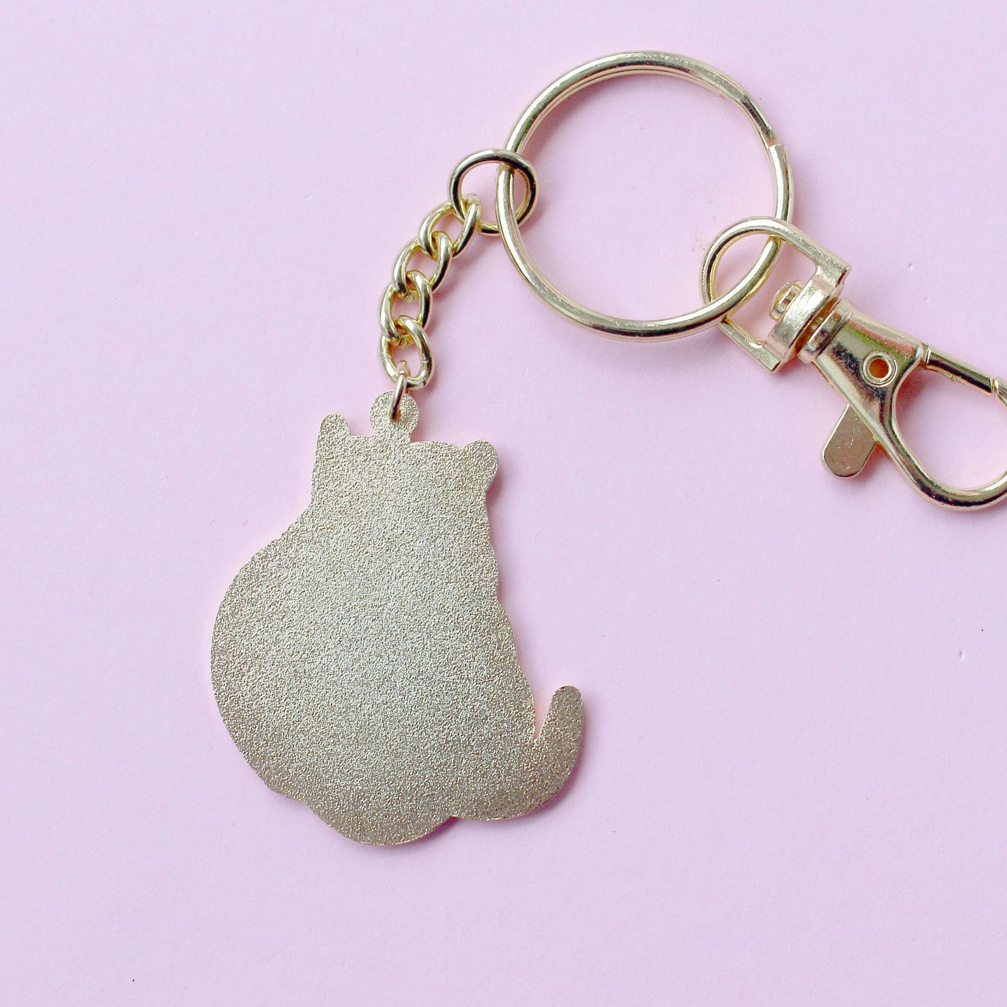 Stargazing Cats Keychain