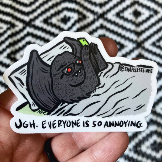 Everyone Is So Annoying Mothman Vinyl Sticker