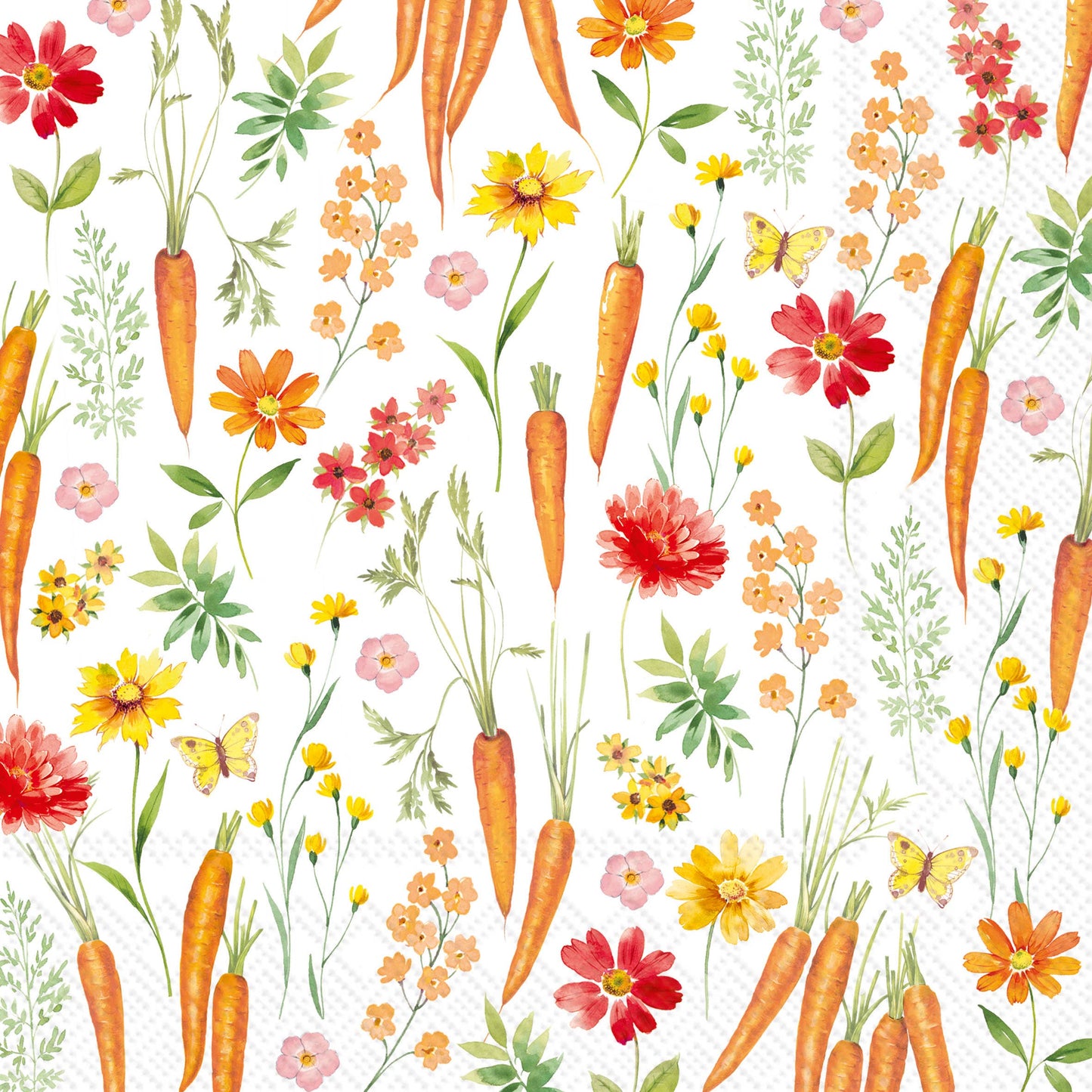 Paper Cocktail Napkins 20 Ct Garden Whimsy