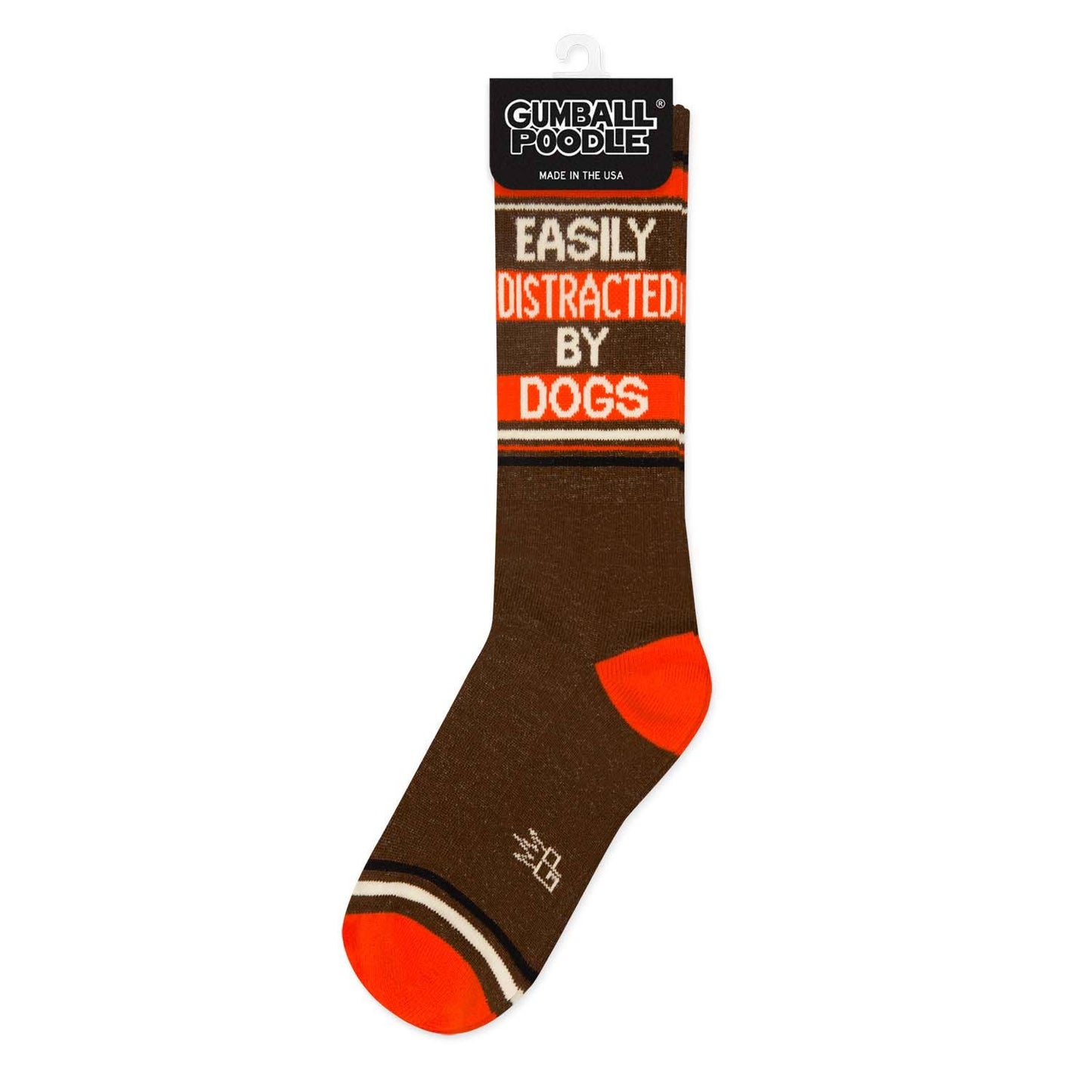 Easily Distracted By Dogs Gym Crew Socks