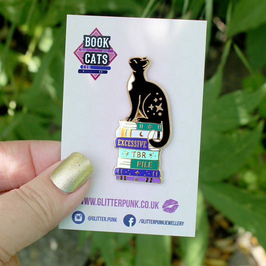 Excessive TBR Cat Enamel Pin