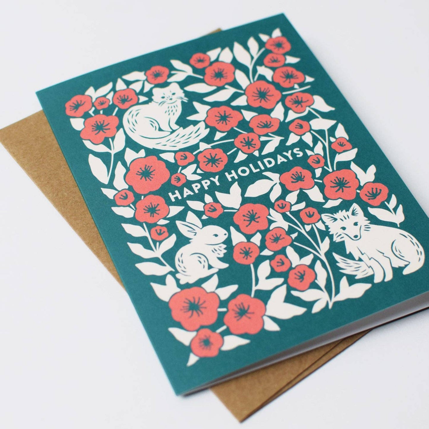 Woodland Animal Christmas Card Set: Original Art, Set of 8