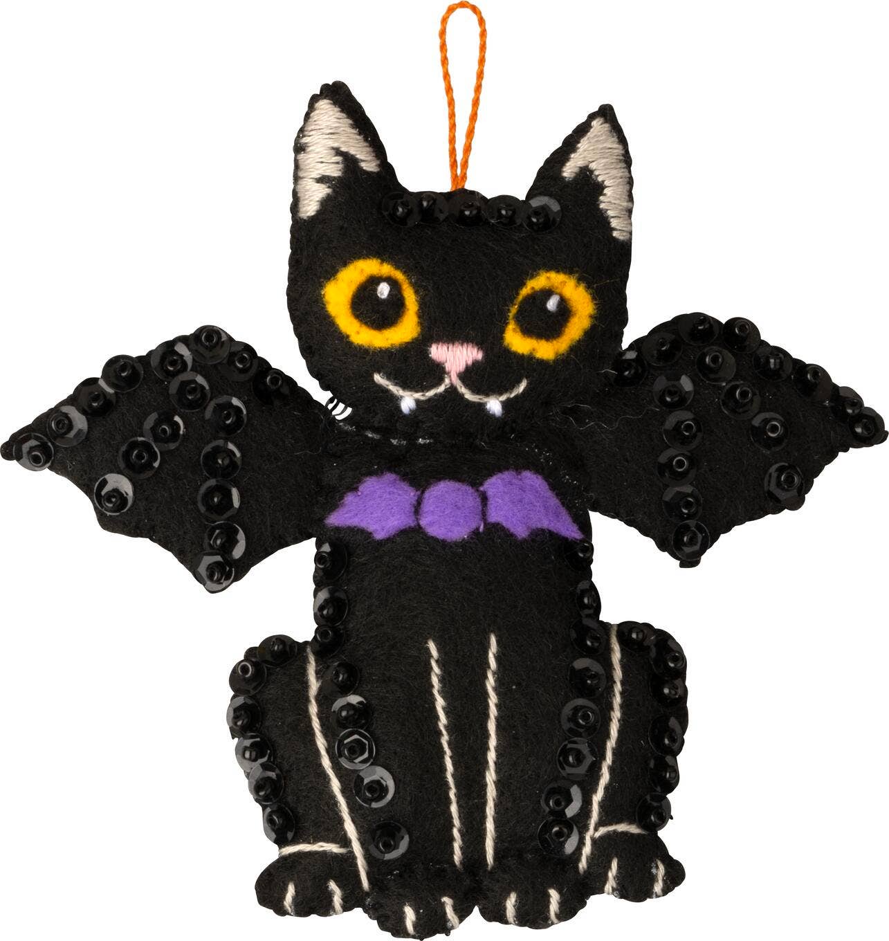 Bucilla Purrfectly Spooky Felt Ornament Kit - Set of 6