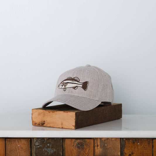 Bass Fish Patch Snap back, Melange Trucker Cap