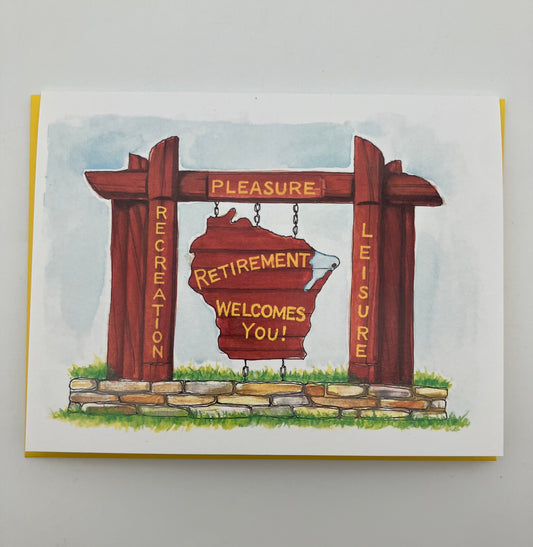 Retirement Welcome Card