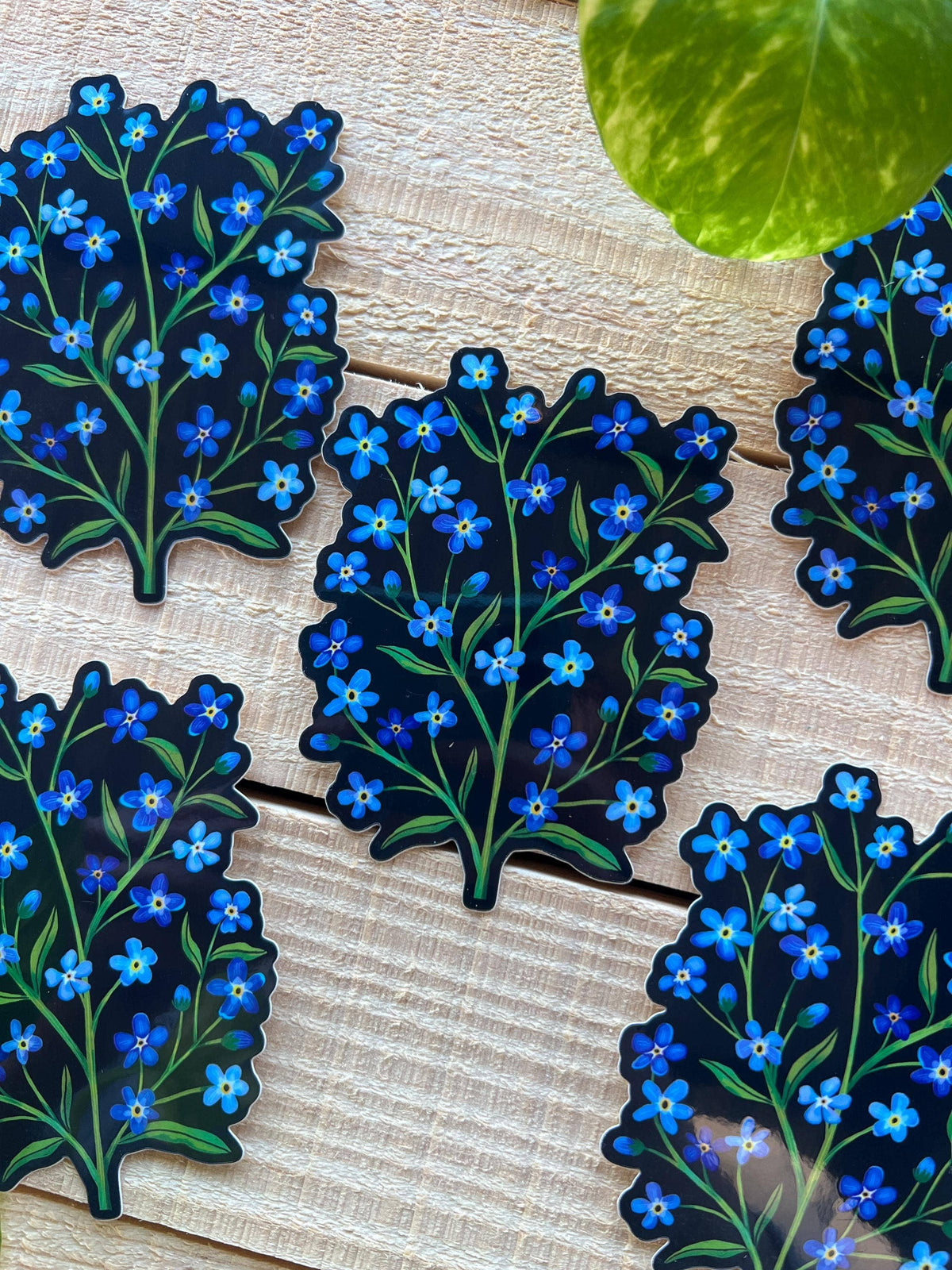 Forget Me Nots Blue Flower Vinyl Sticker Decal