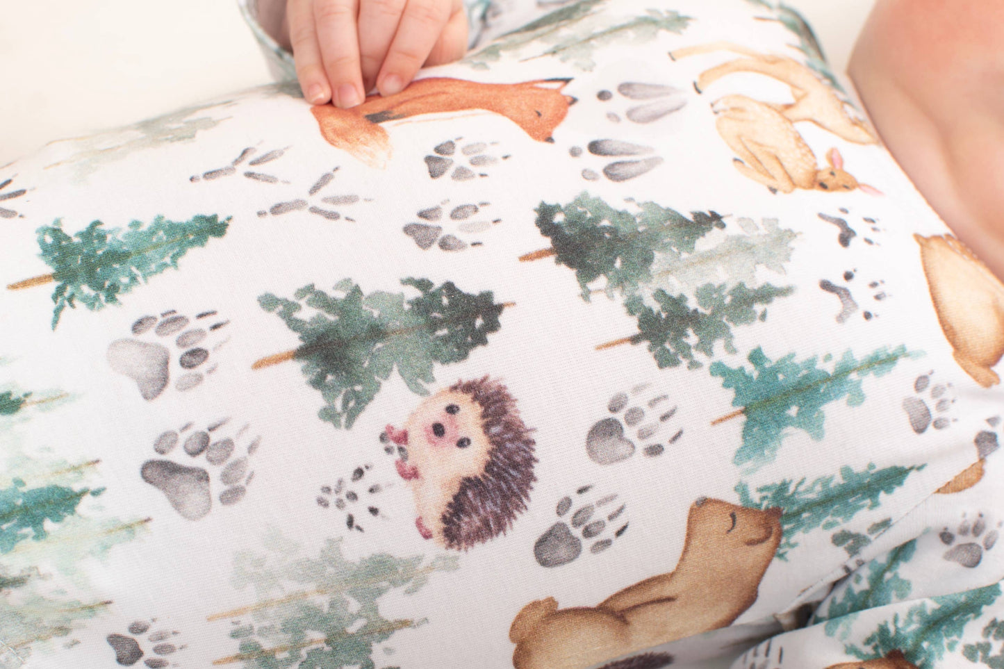 Woodland bodysuit,infant clothing, bodysuit,infant romper: Newborn / Short sleeve