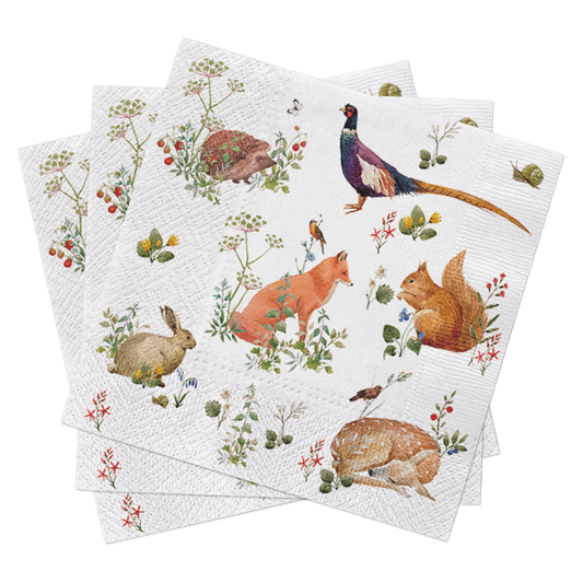 Wild Forest Animals Paper Lunch Napkins