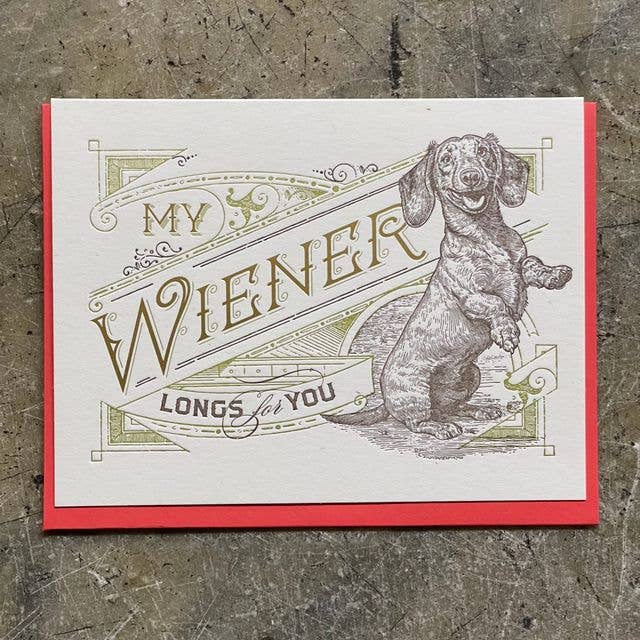 Card / My Wiener Longs