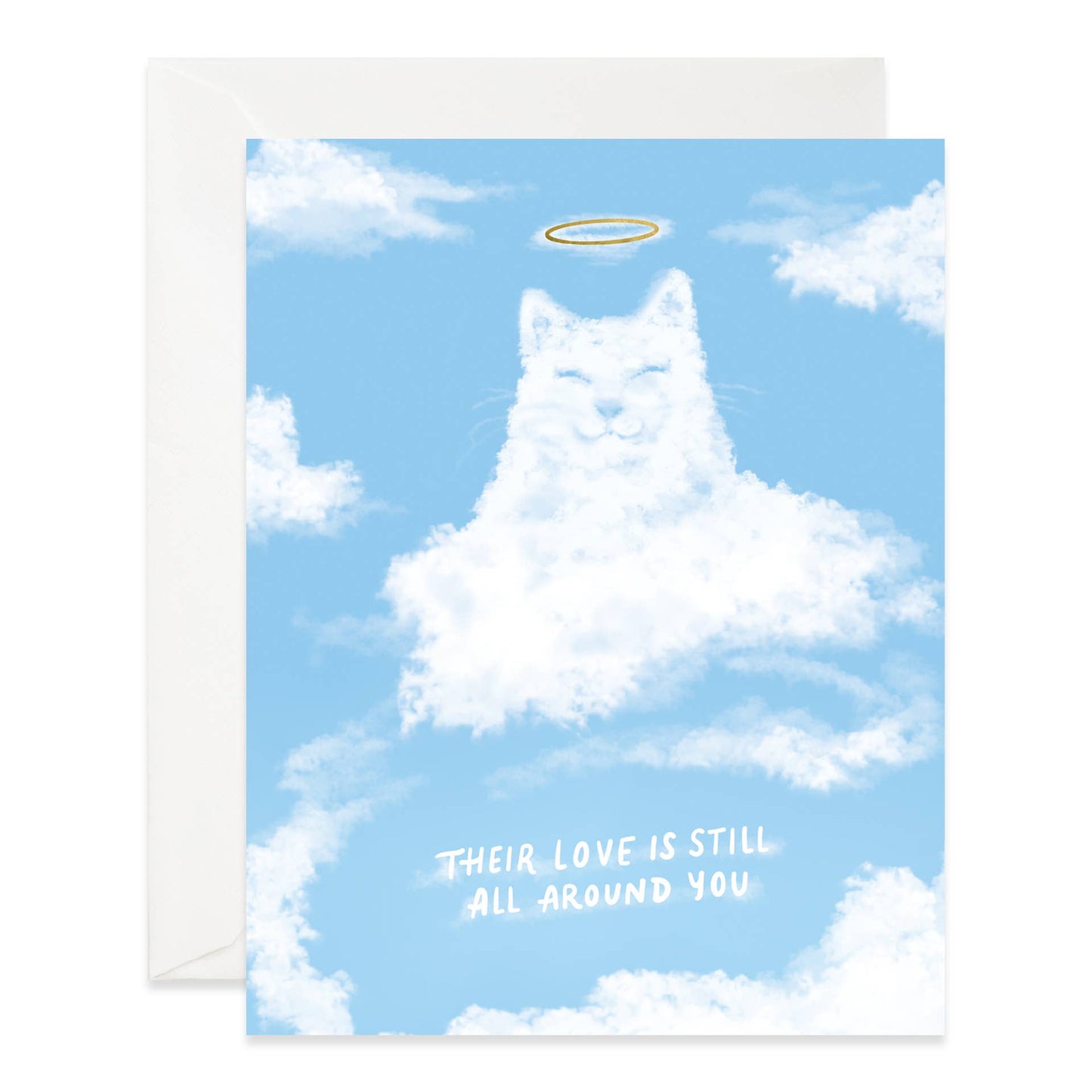Cloud Cat Sympathy Card