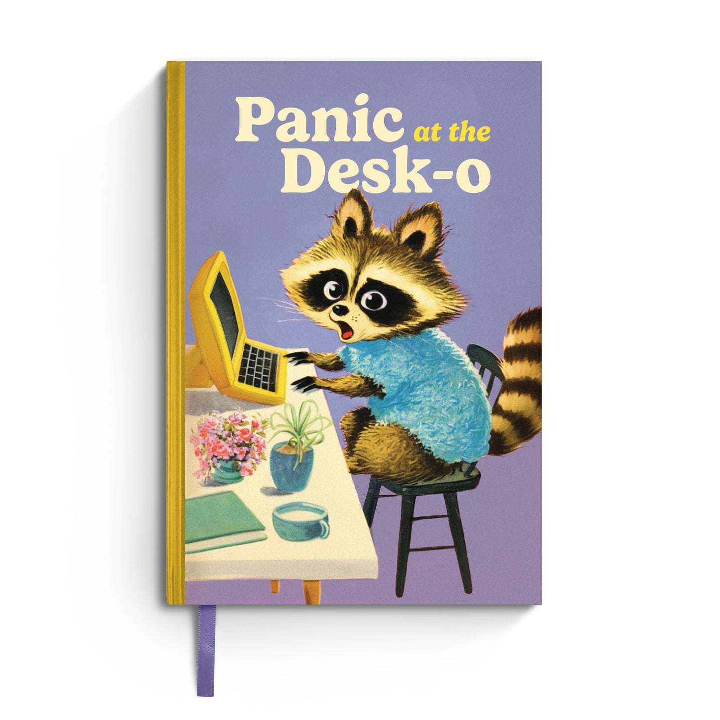 Panic at the Desk-o - Funny Vintage Hardcover Notebook