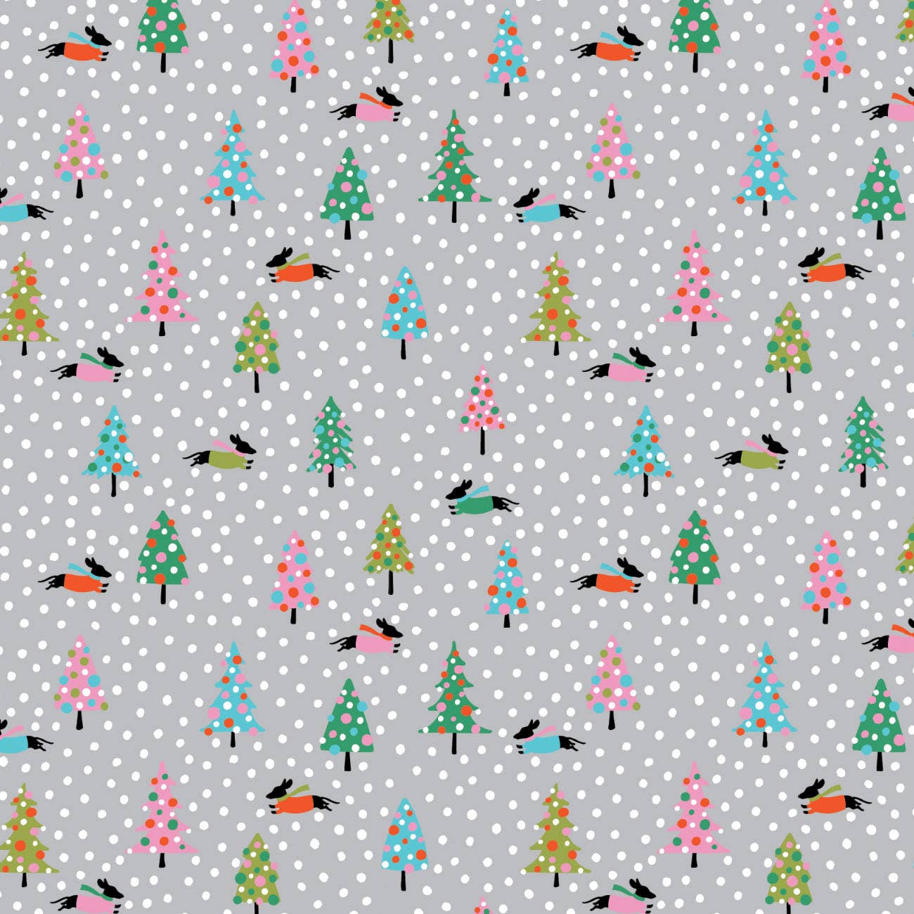 Dachshund In The Snow Flannel: Cream