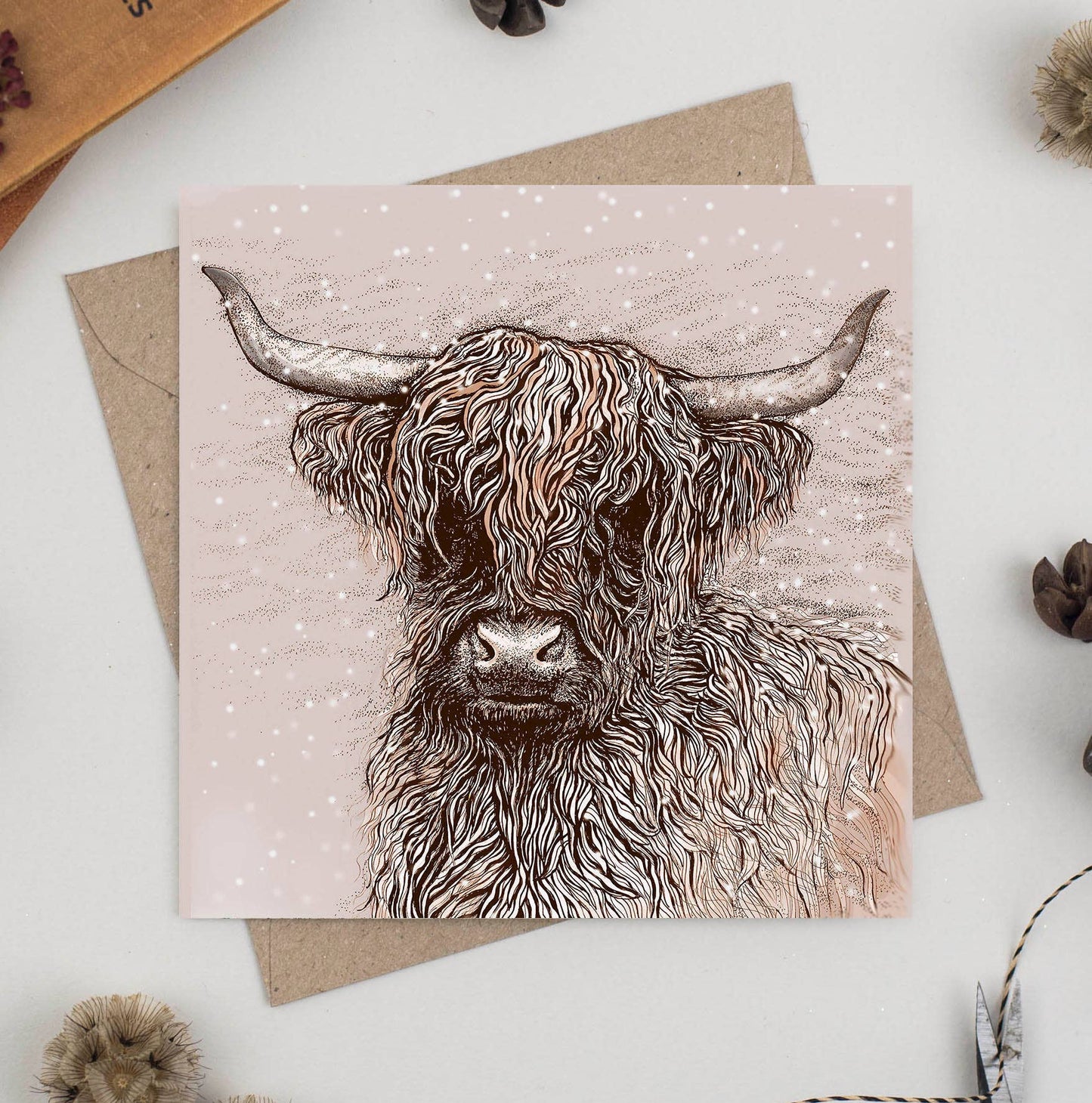 Highland Cow Greeting Card