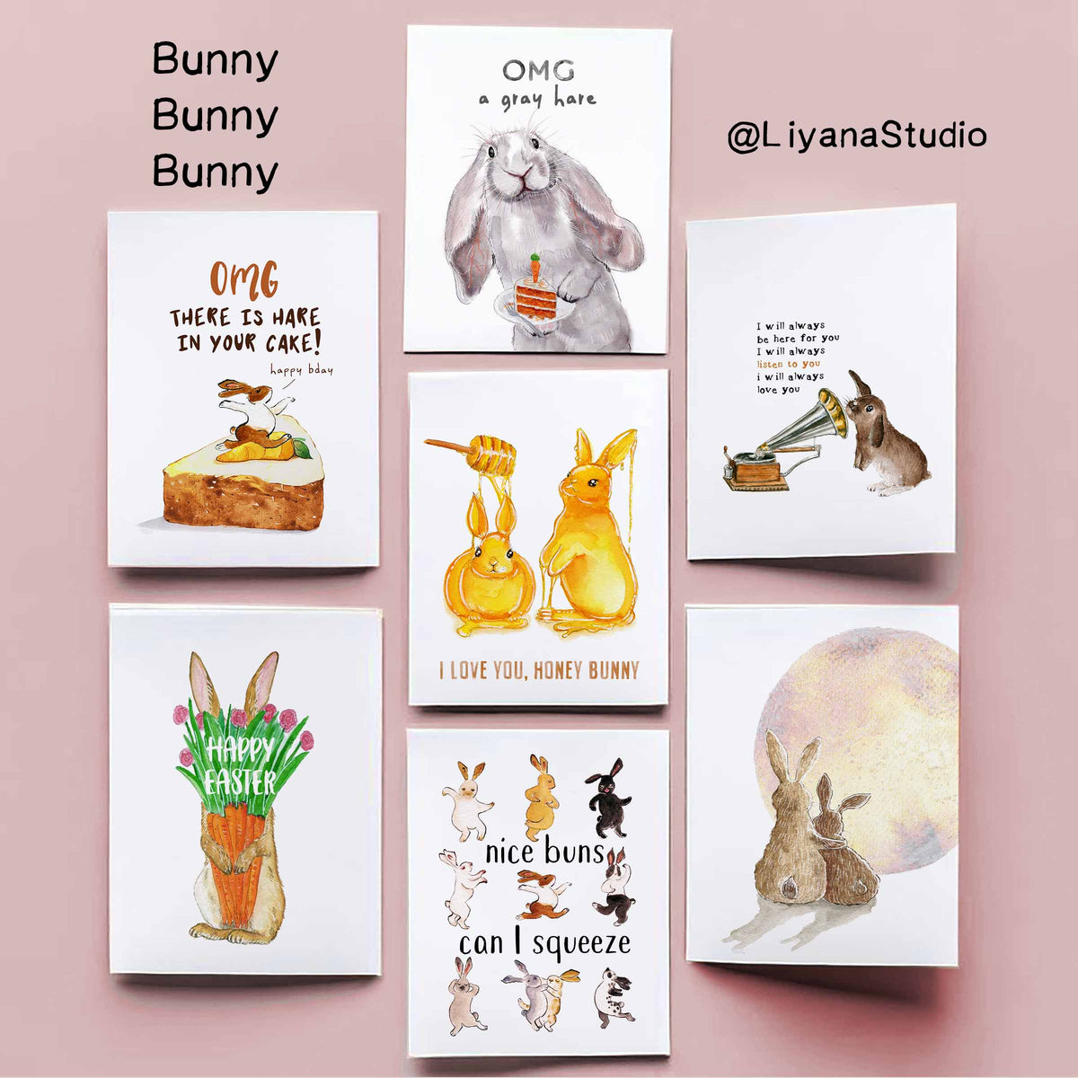 Gray Hare - Funny Birthday Card