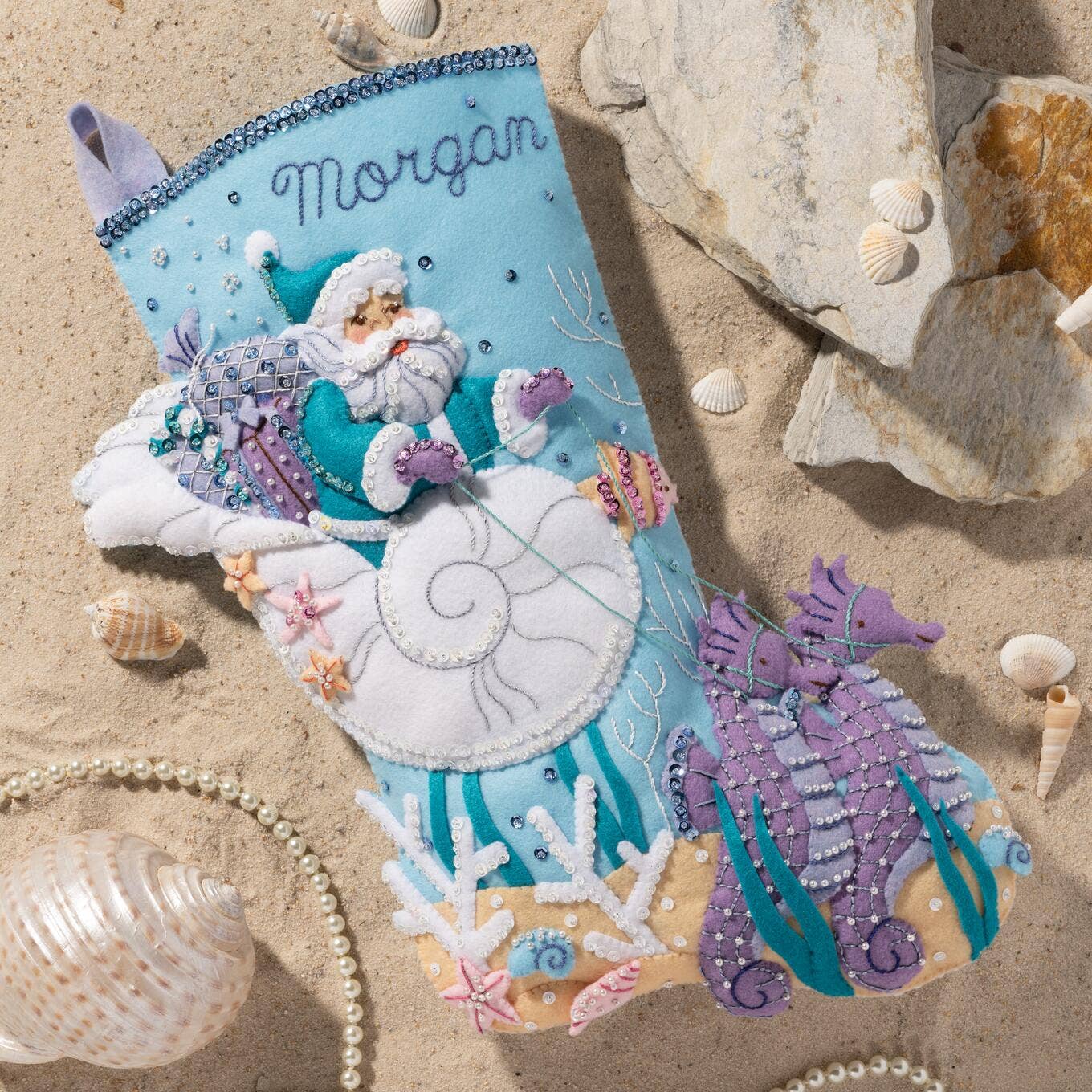 Bucilla Santa's Sea Life Felt Stocking Kit