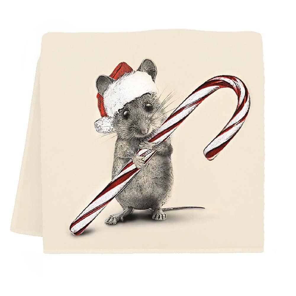 Christmas Mouse 2 Tea Towel