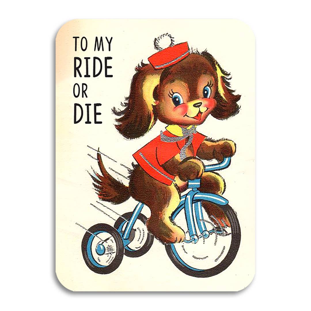 To My Ride or Die - Vintage Best Friend Card