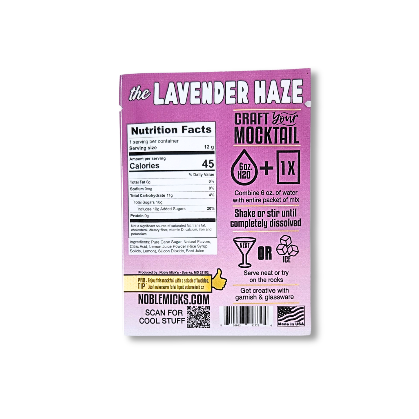 The Lavender Haze Single Serve Mocktail