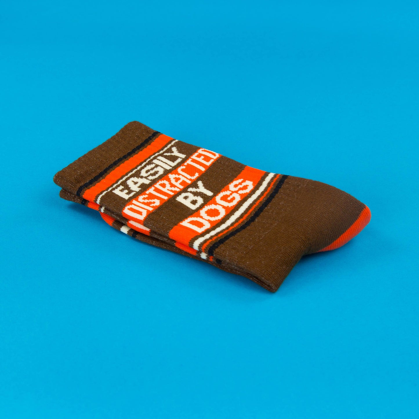 Easily Distracted By Dogs Gym Crew Socks