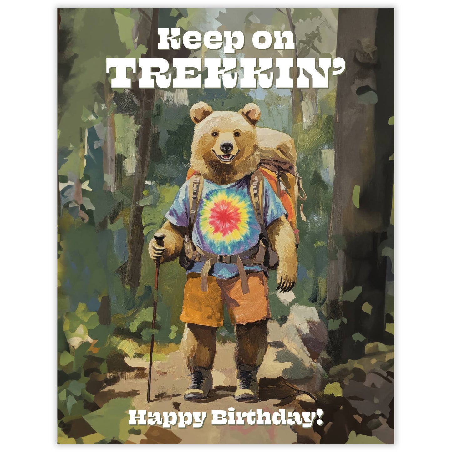 Keep on Trekking Birthday Card