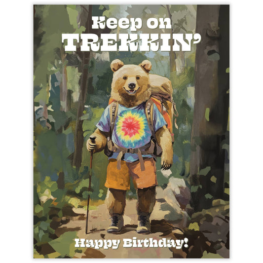 Keep on Trekking Birthday Card