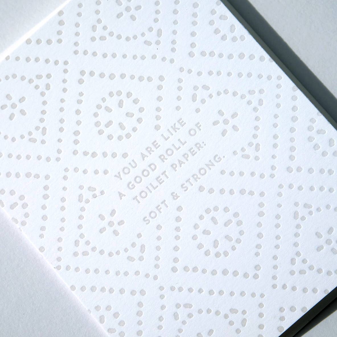 Soft & Strong Letterpress Greeting Card