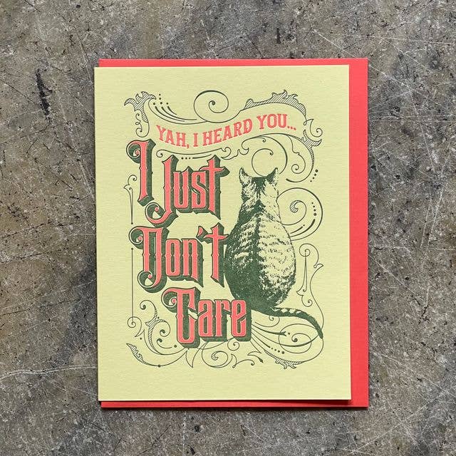Card / I Just Don't Care