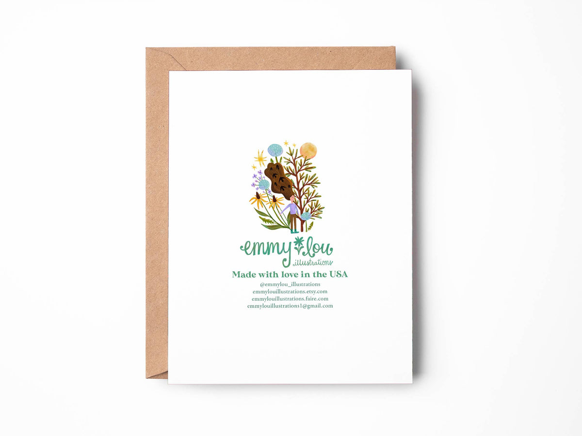 Cozy Cottage Greeting Card, Quilt Themed Everyday Card